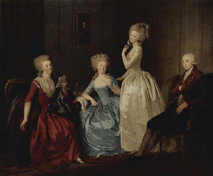 TISCHBEIN, Johann Heinrich Wilhelm Portrat der Grafin Saltykowa und ihrer Familie Germany oil painting art